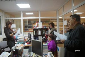 Visita biblioteca Centro Asociado UNED Mérida, 15 de diciembre, 2014 021